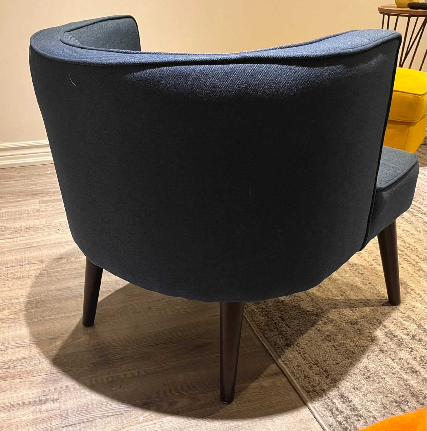 Accent Chair - Blue Fabric - photo 4