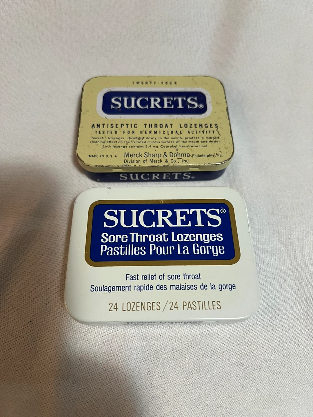 Vintage Sucrets Tins