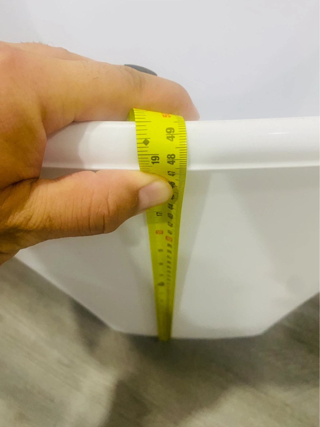 White Plastic Storage Bin - photo 3