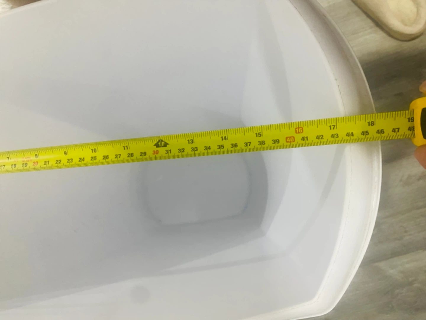 White Plastic Storage Bin - photo 4