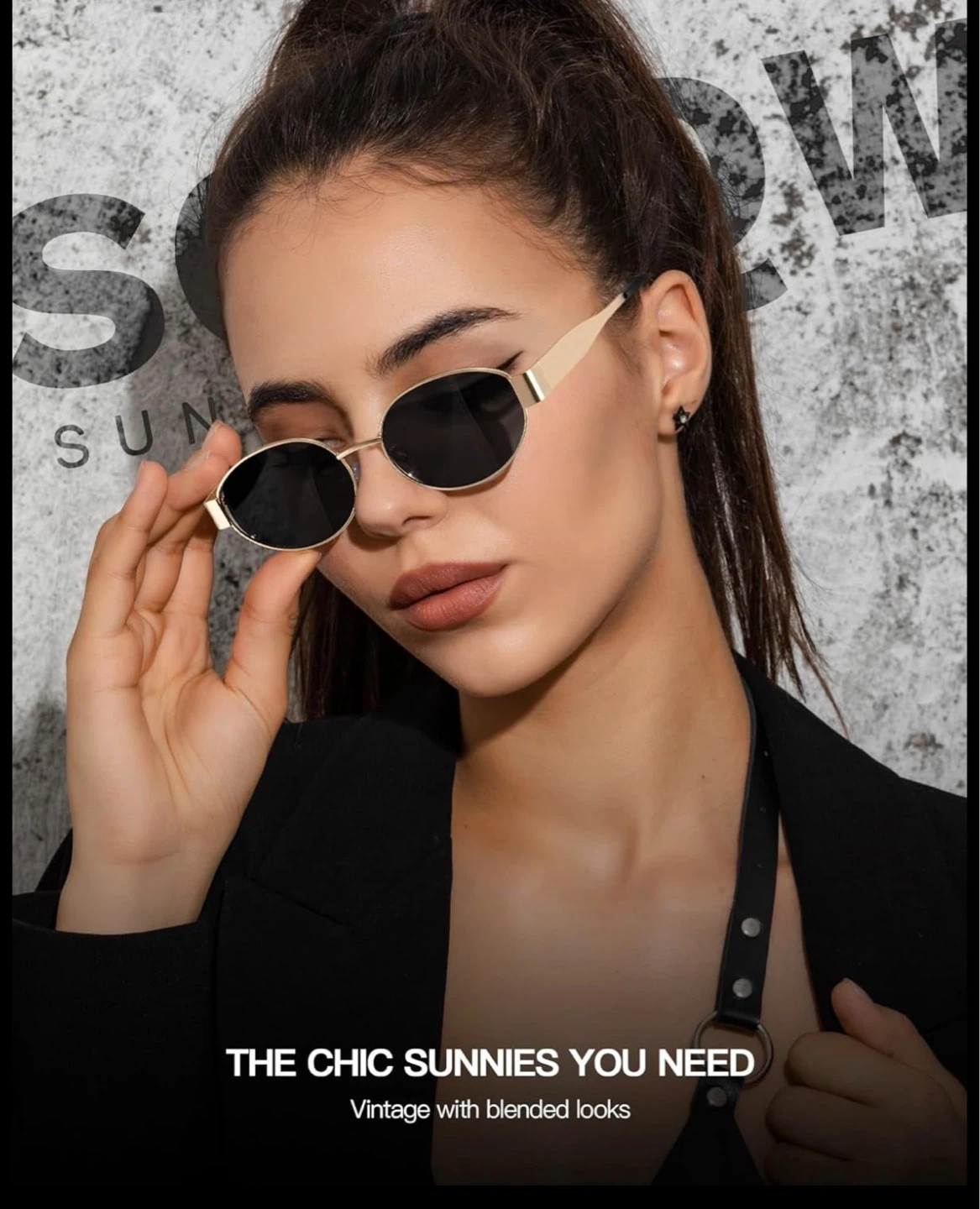 New Retro Oval Sunglasses –  (UV400 Protection) - photo 5