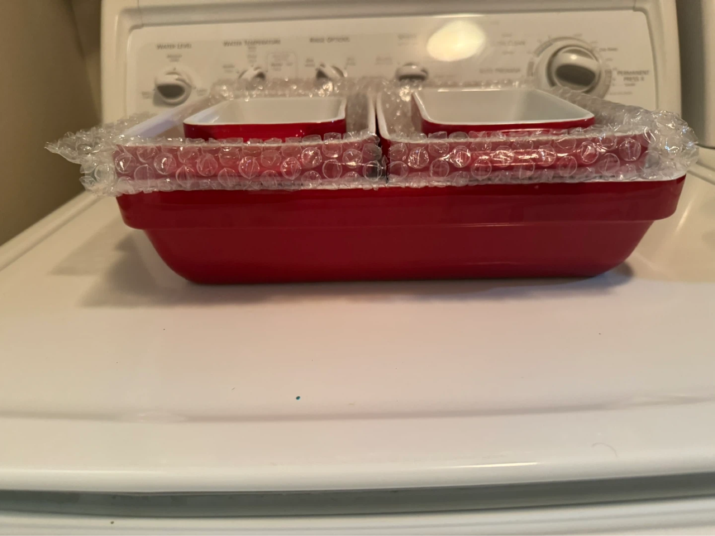 Set of 5 Red Ceramic Baking Dishes - photo 2