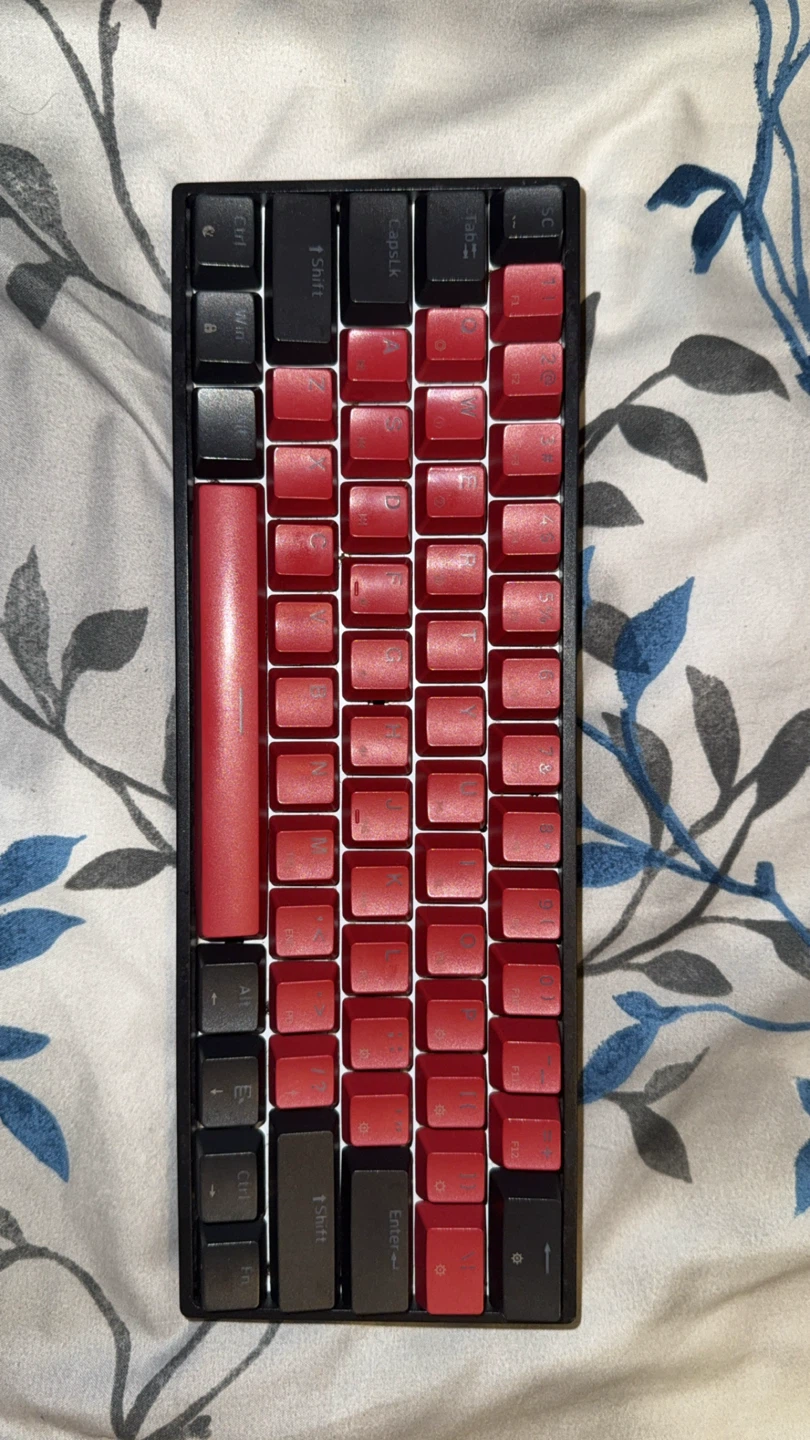 EPOMKER 60% Mechanical Keyboard - Red and Black