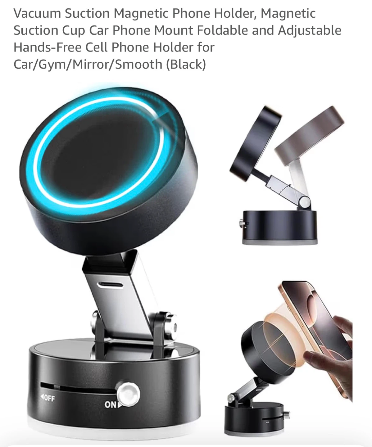 Vacuum Suction Phone Holder