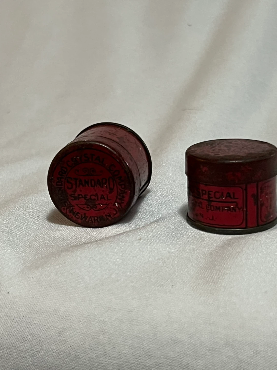 2 Antique Typewriter Ribbon Tins