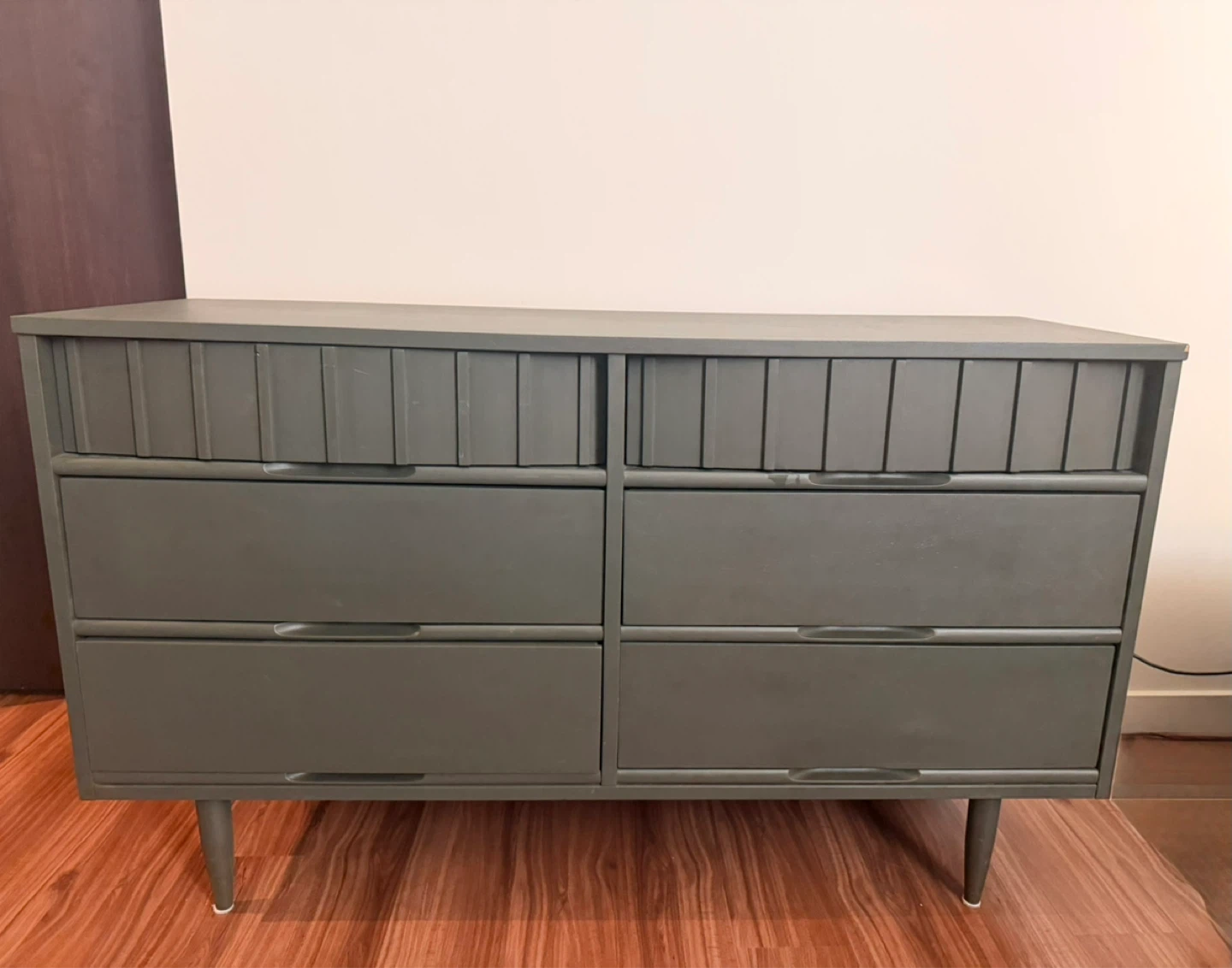 Grey Six-Drawer Dresser
