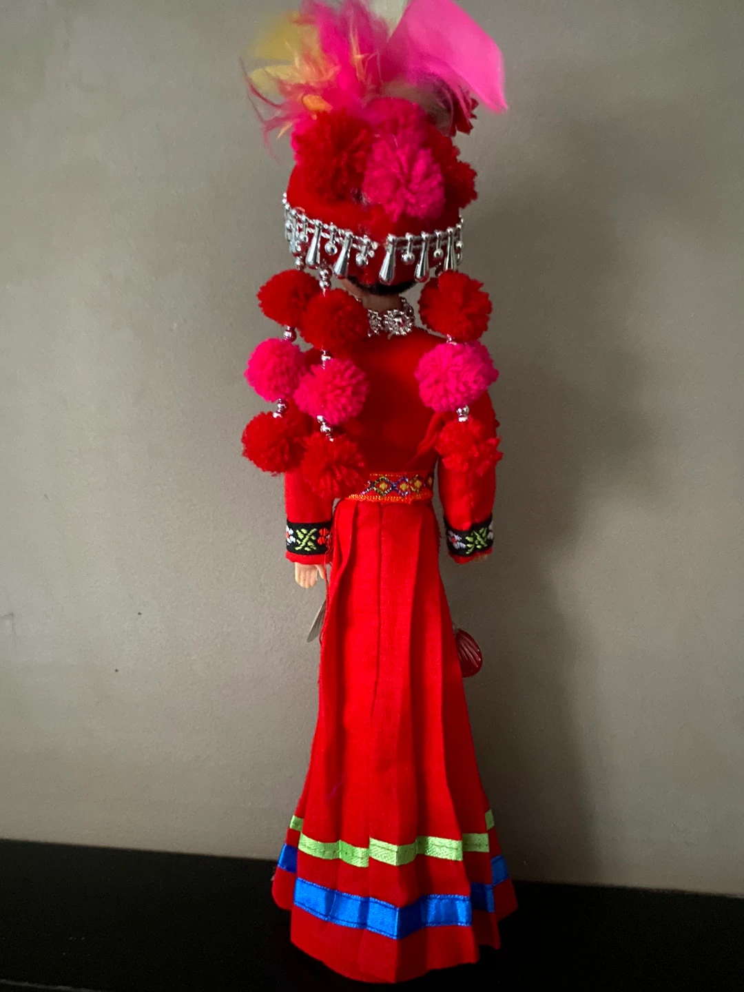 Decorative Doll in Traditional Red Attire - photo 4