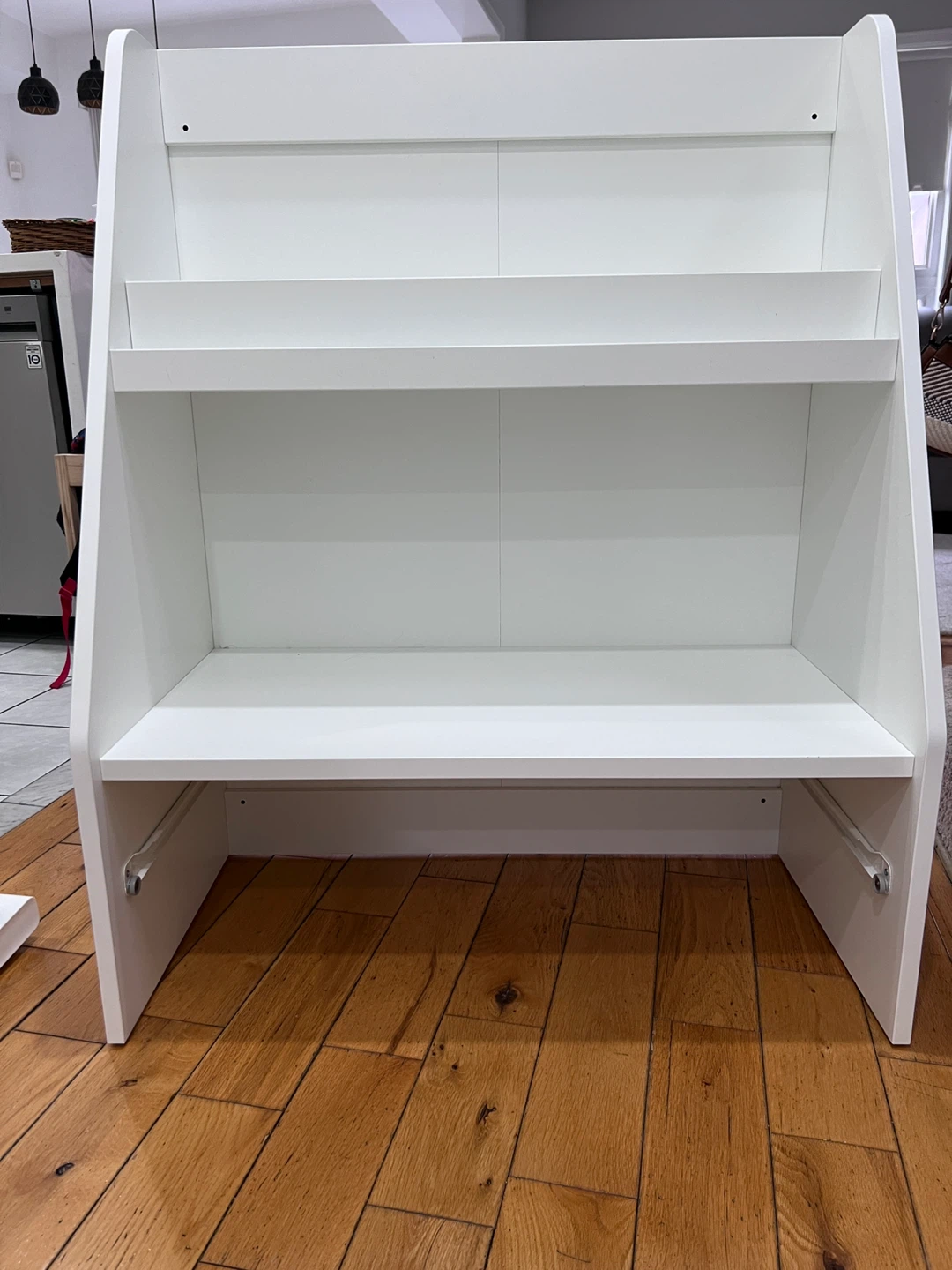 White 2-Tier Bookshelf - photo 2