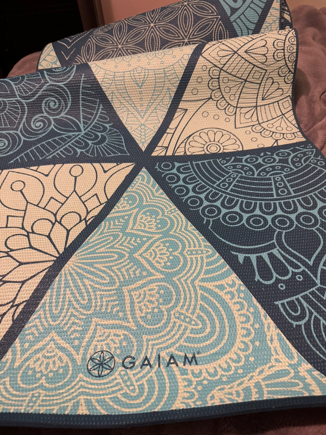 Gaiam Yoga Mat with Mandala Design