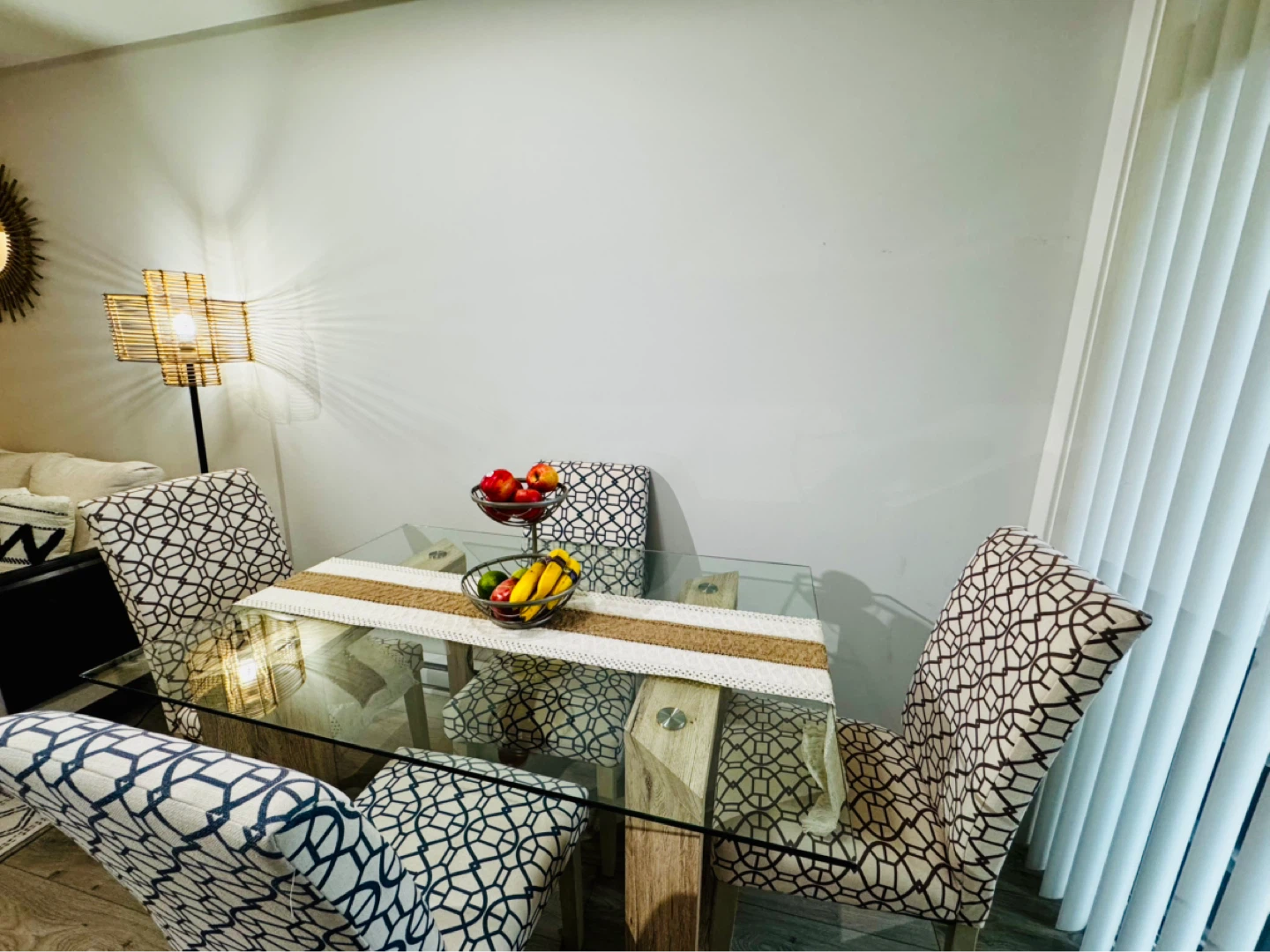 Glass Top Dining Table with 4 Chairs - photo 4