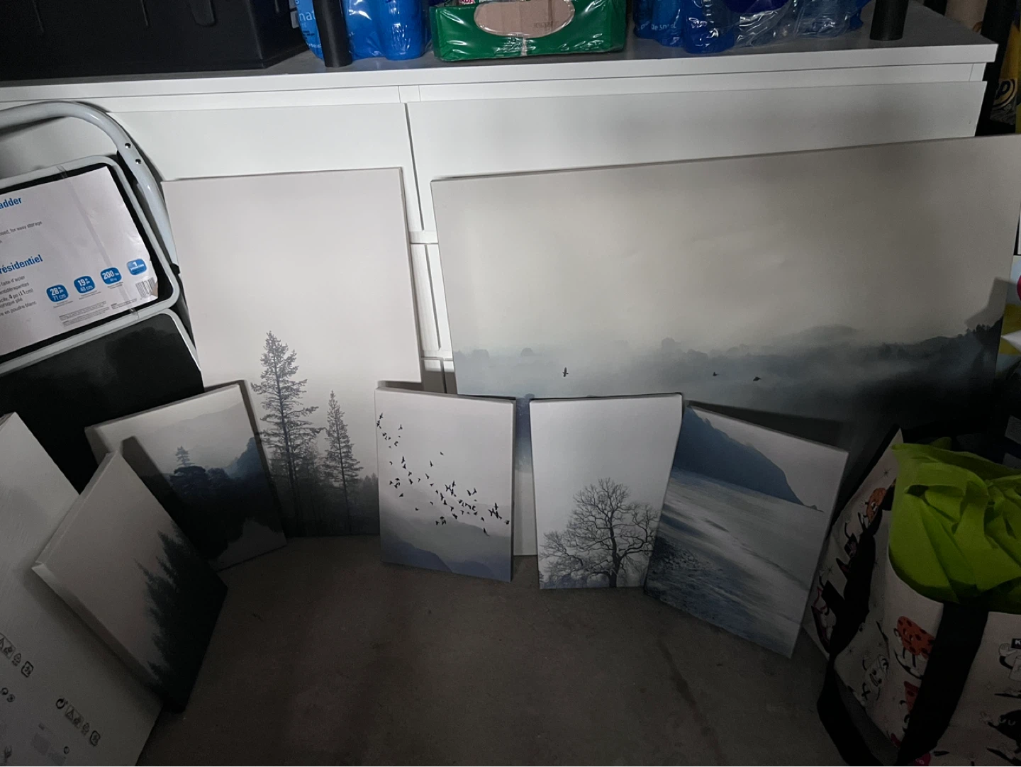 Set of 8 Landscape Canvas Wall Art Prints