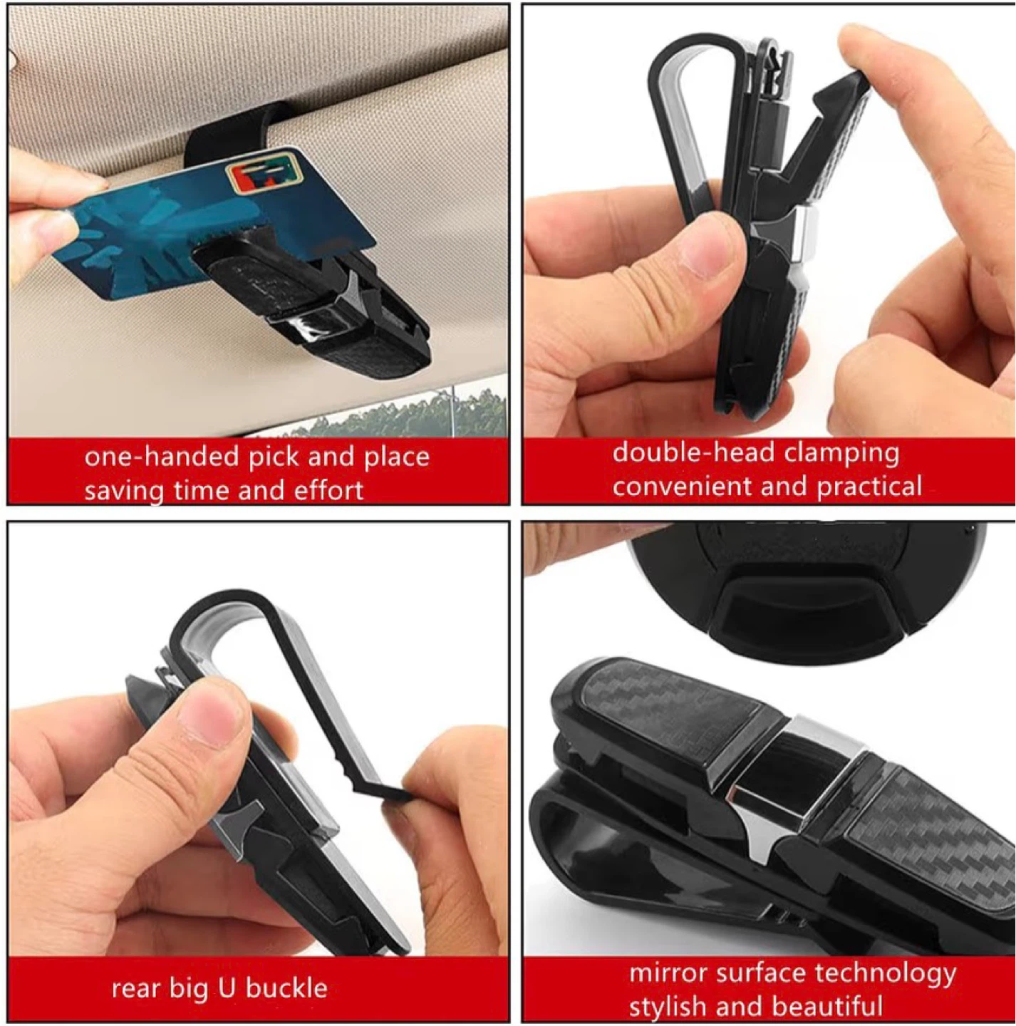 Car Sun Visor Glasses Clip Holder