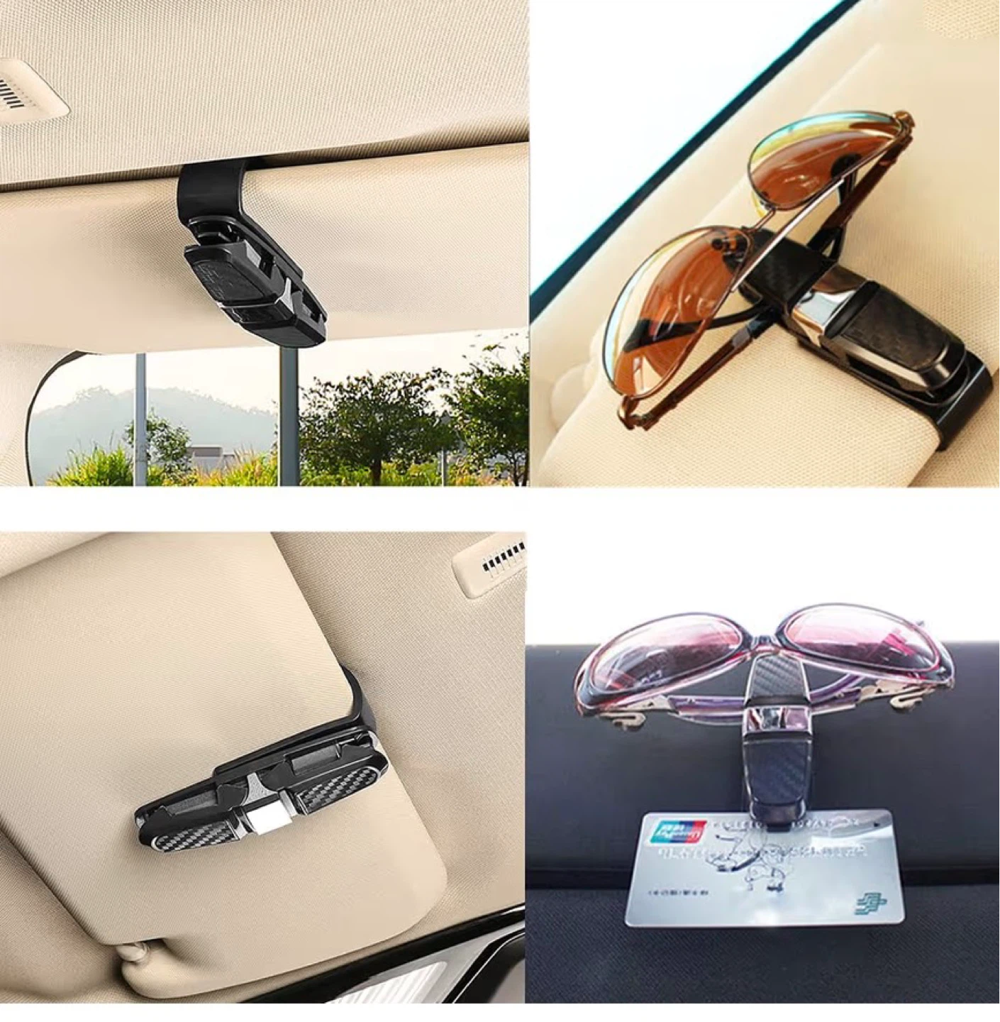 Car Sun Visor Glasses Clip Holder - photo 5