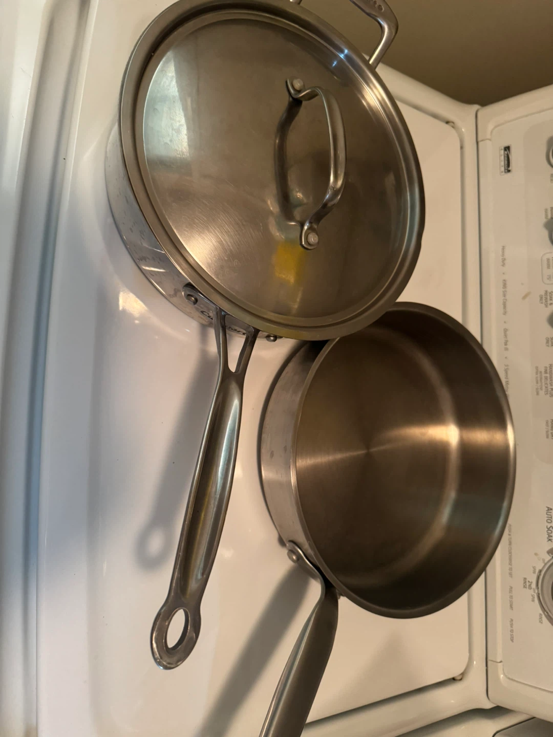Cuisinart & Beau Mark Stainless Steel Pots with Lids