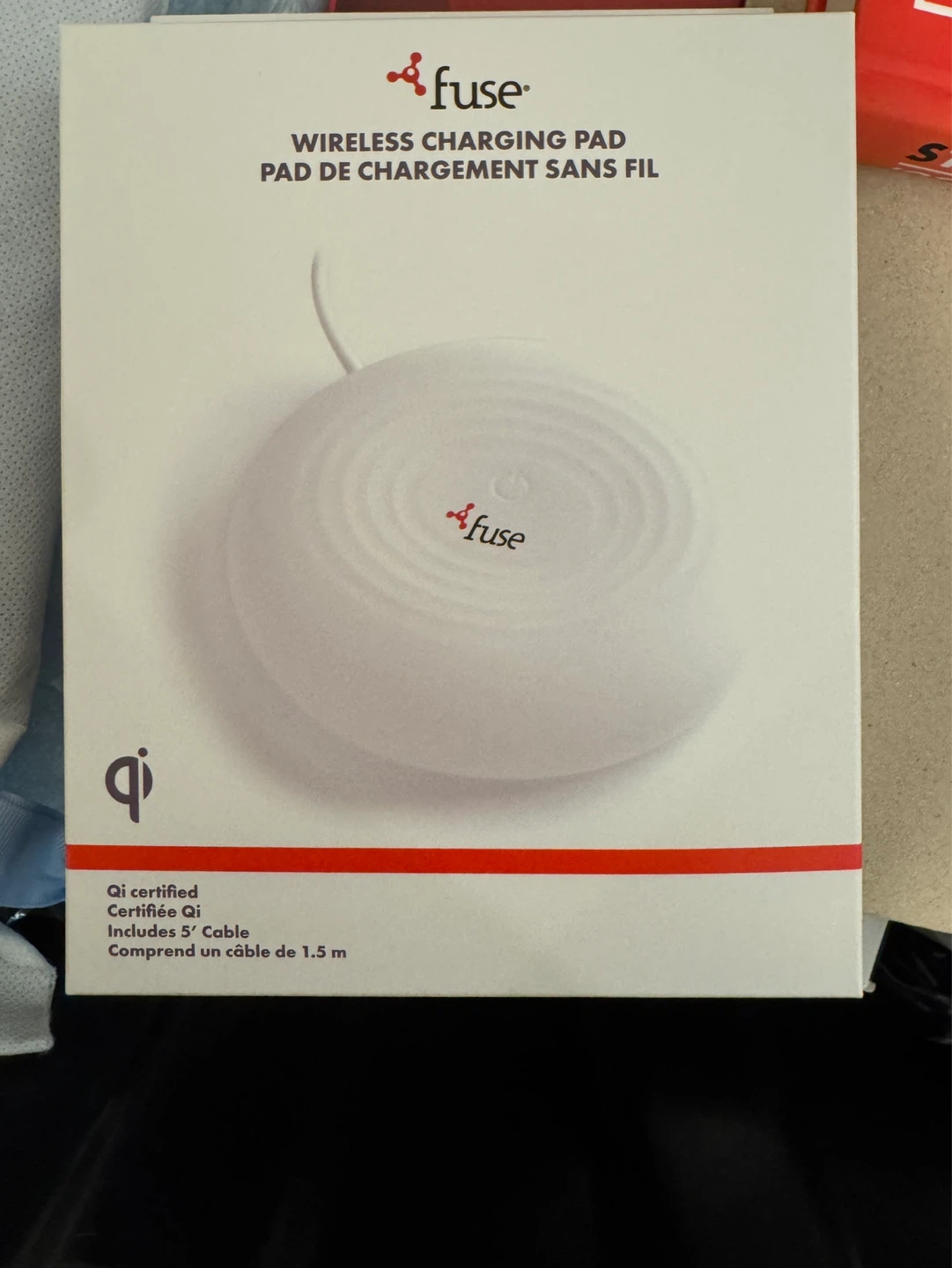 Fuse Wireless Charging Pad with 5' Cable
