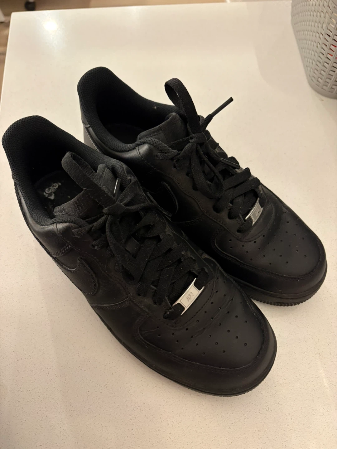 Nike Air Force 1 Black Leather