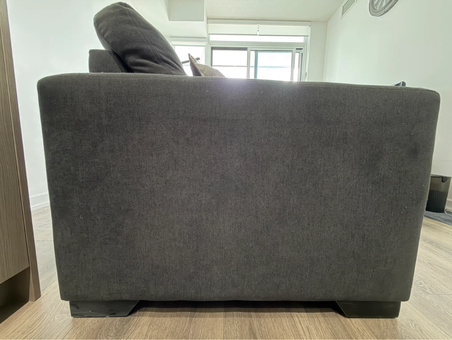 Dark Grey Sofa with Two Cushions - photo 5