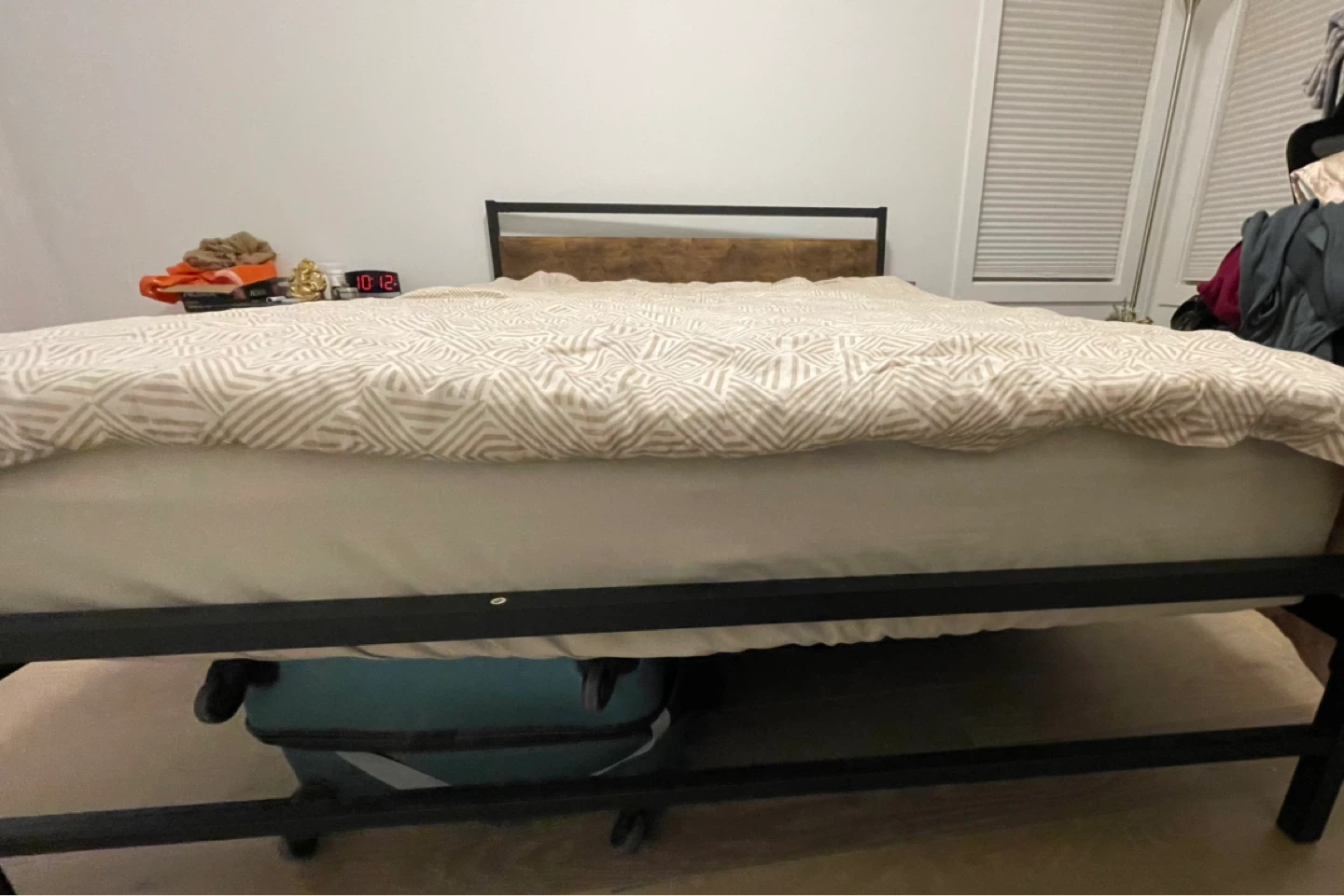 Metal Bed Frame with Headboard