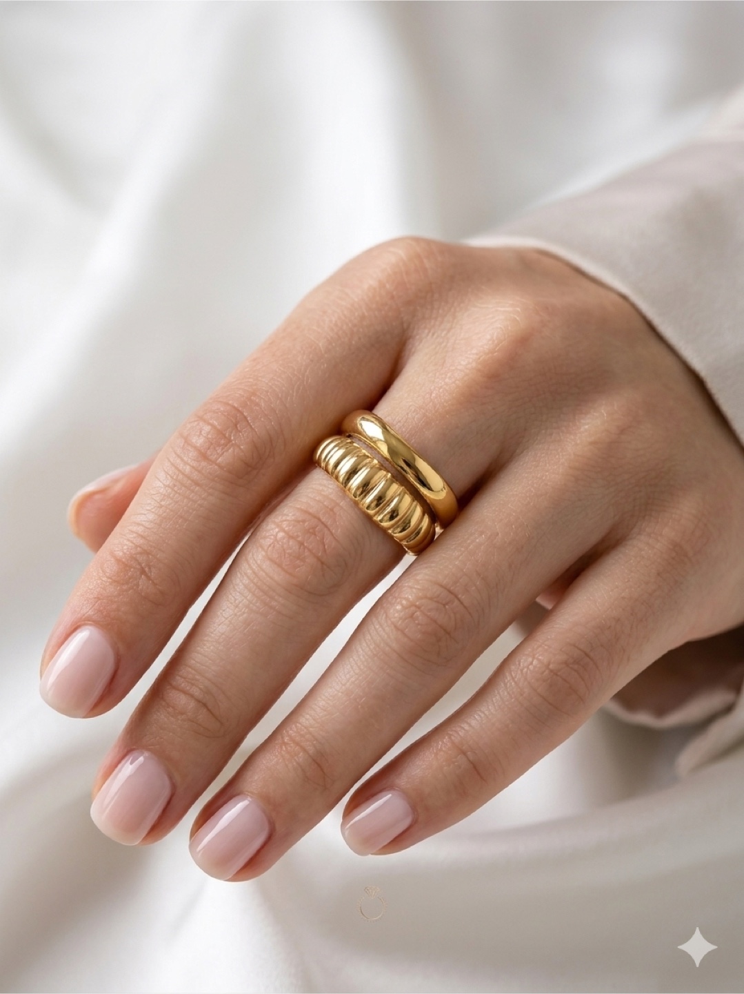 Daily luxe gold plated ring - photo 2