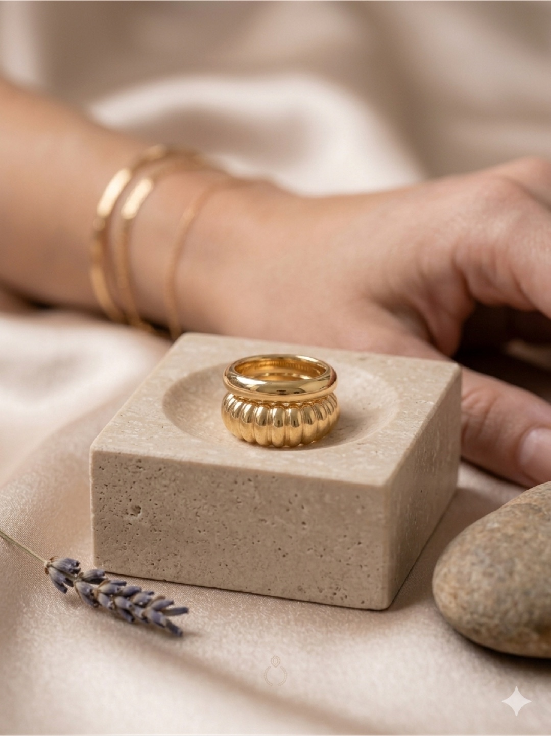 Daily luxe gold plated ring - photo 4