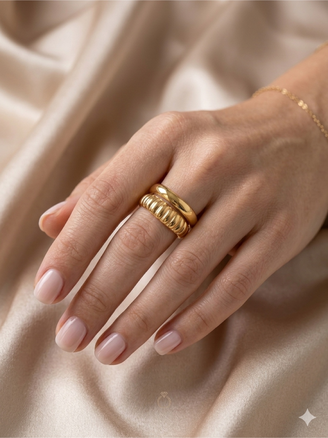 Daily luxe gold plated ring - photo 3