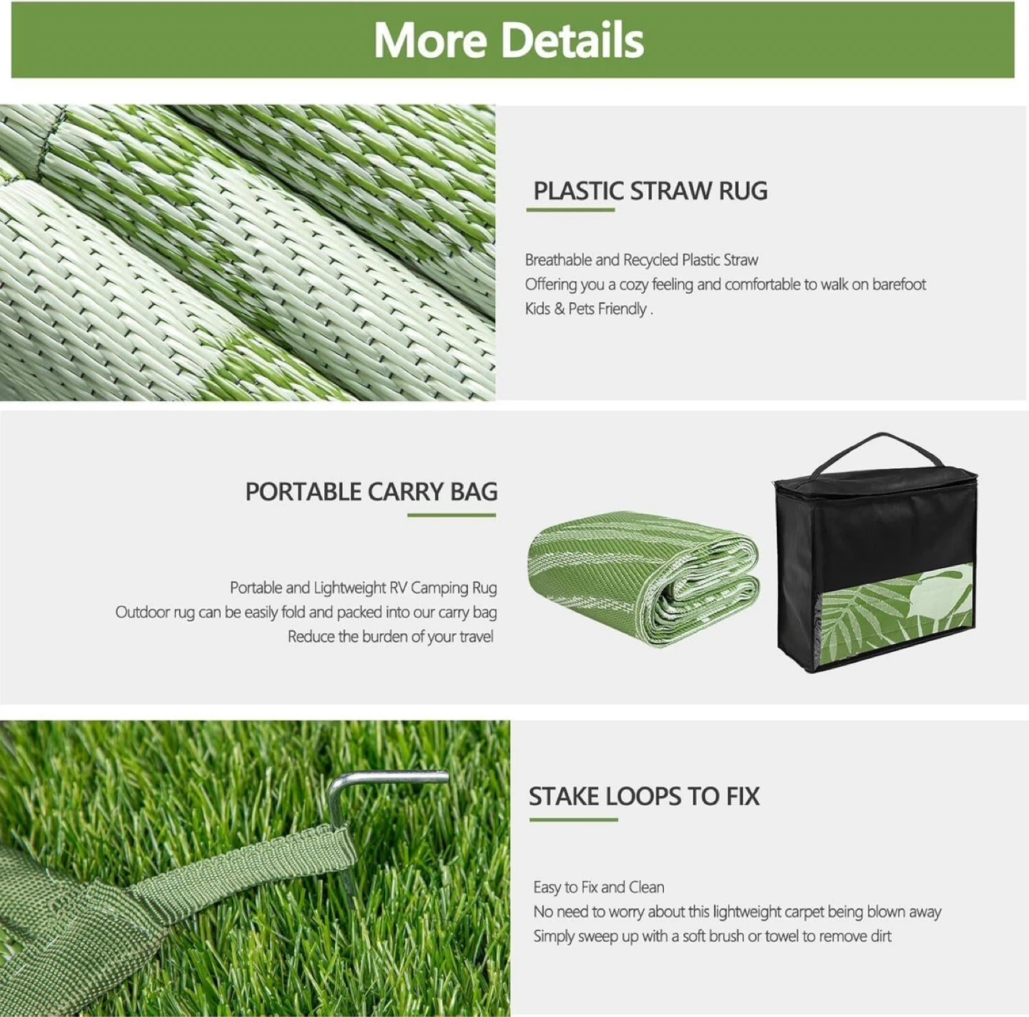 Reversible Outdoor Mat 8x10FT - photo 3