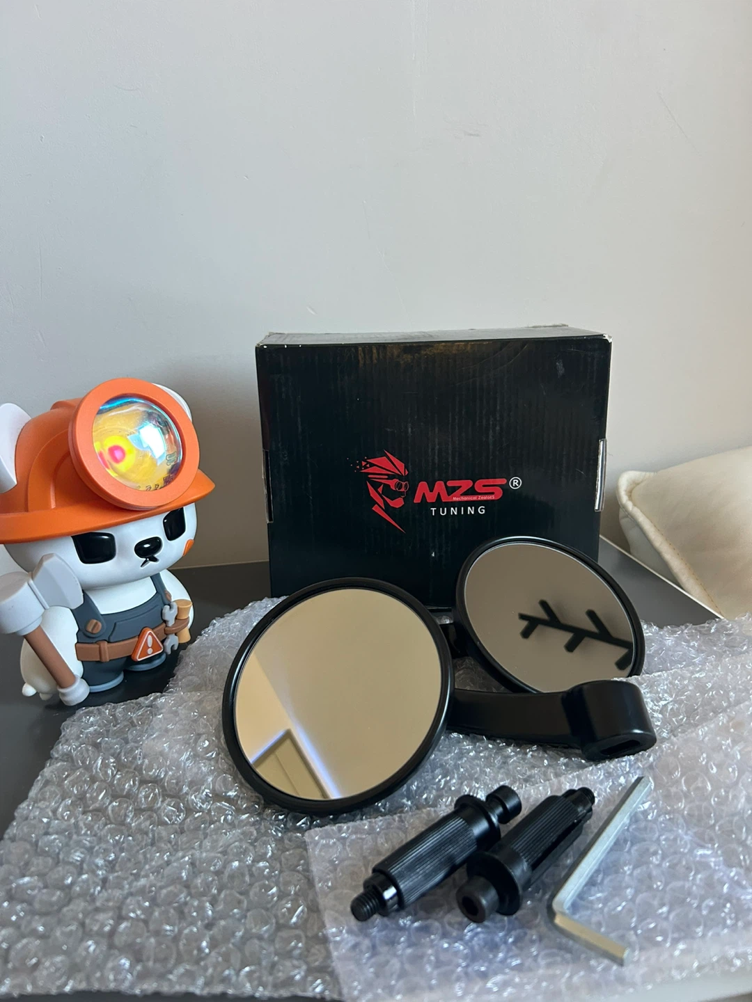 MZS Tuning Motorcycle Handlebar Bar End Mirrors