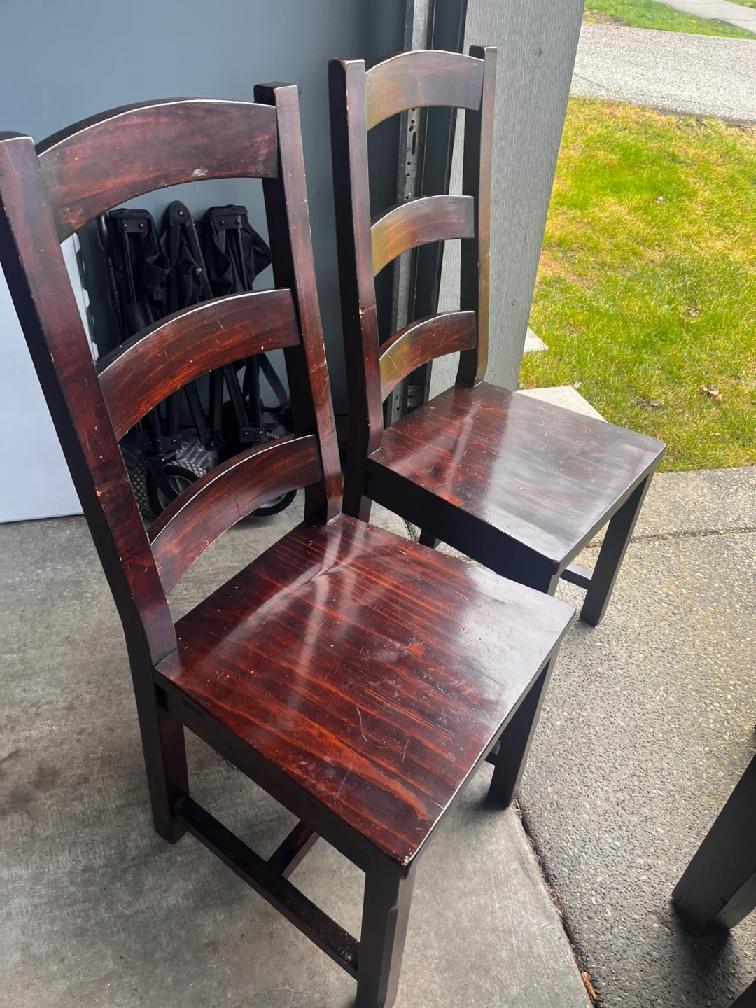 Wooden Dining Table and Chairs Set - photo 4