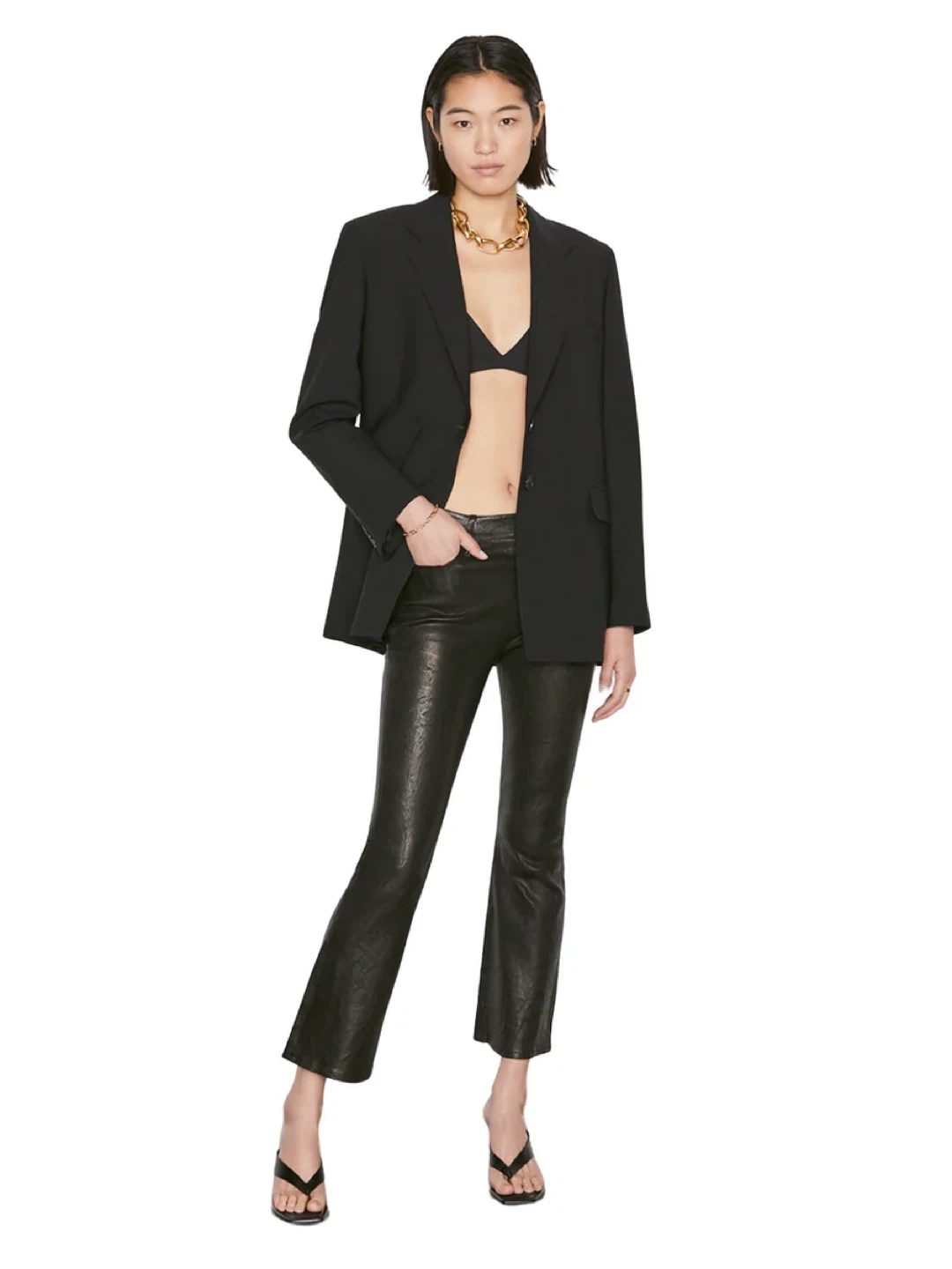 Frame Le Crop Leather pants NWT.