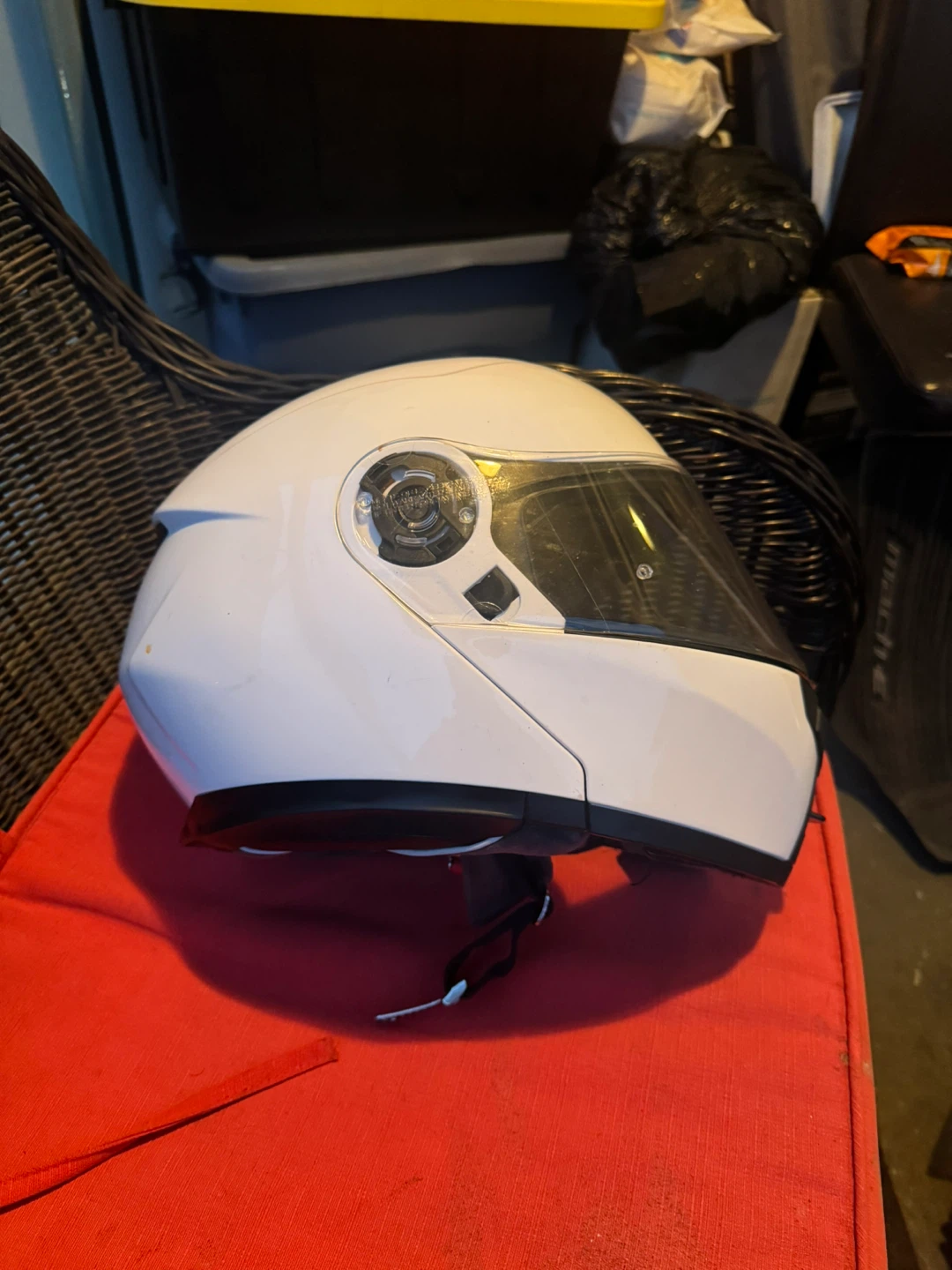 ILM White Full Face Motorcycle Helmet - Size XXL - photo 3