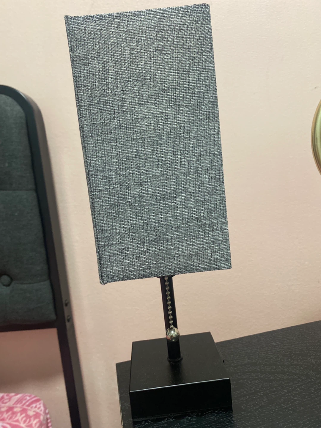 Modern Rectangular Table Lamp with USB Ports