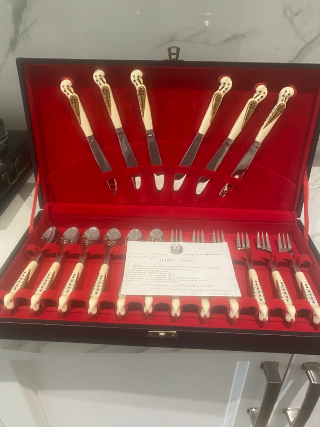 Jezzinic's Cutlery Set with ornate handles
