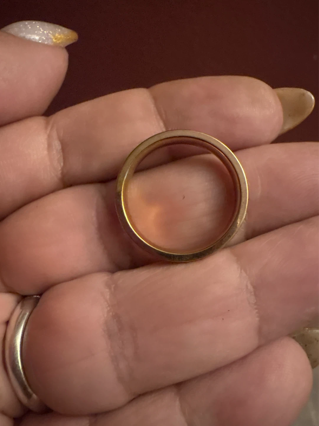 New 14K Rose Gold SS CZ Band Ring - photo 4