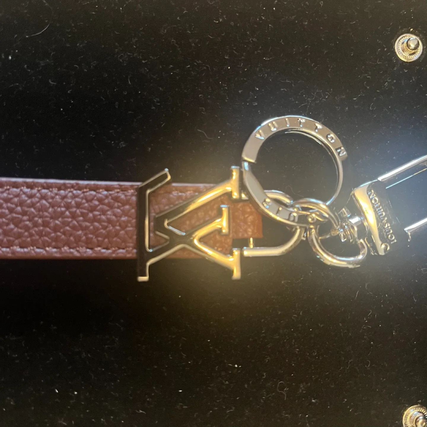 Silver/brown Charm Bag Charm - photo 2