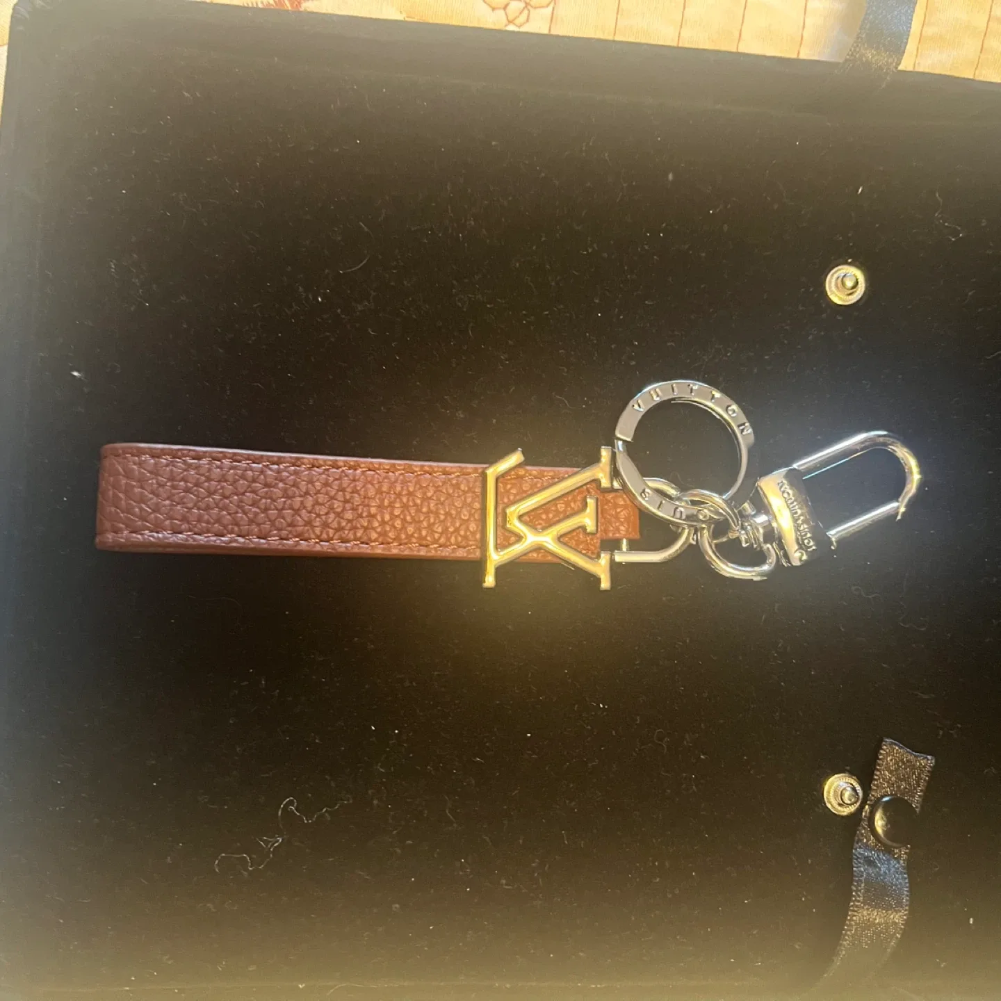 Silver/brown Charm Bag Charm - photo 3