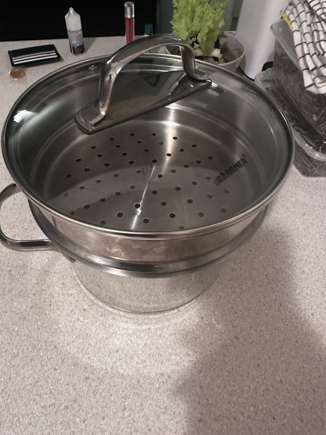 Bergner Stainless Steel Steamer Pot 3L with Lid - photo 2