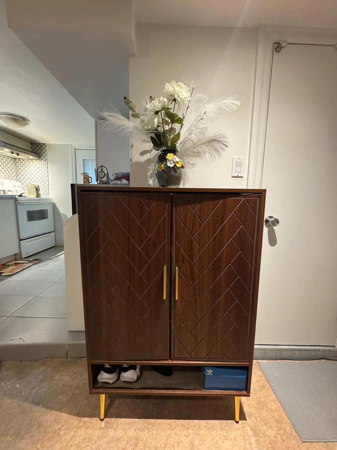 24 Pair Shoe Storage Cabinet