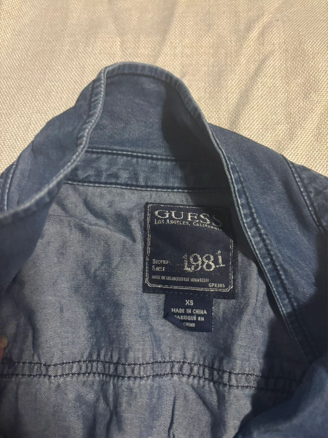 Guess 1981 Denim Shirt - XS - photo 2