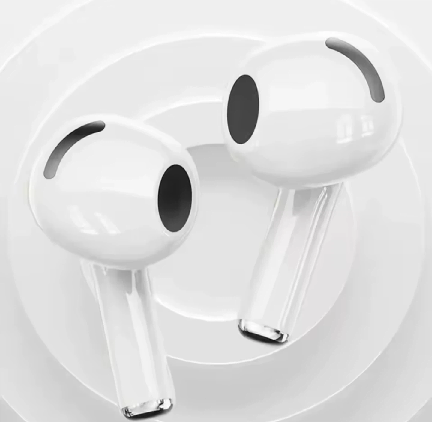 White Wireless Earbuds with Charging Case - photo 4