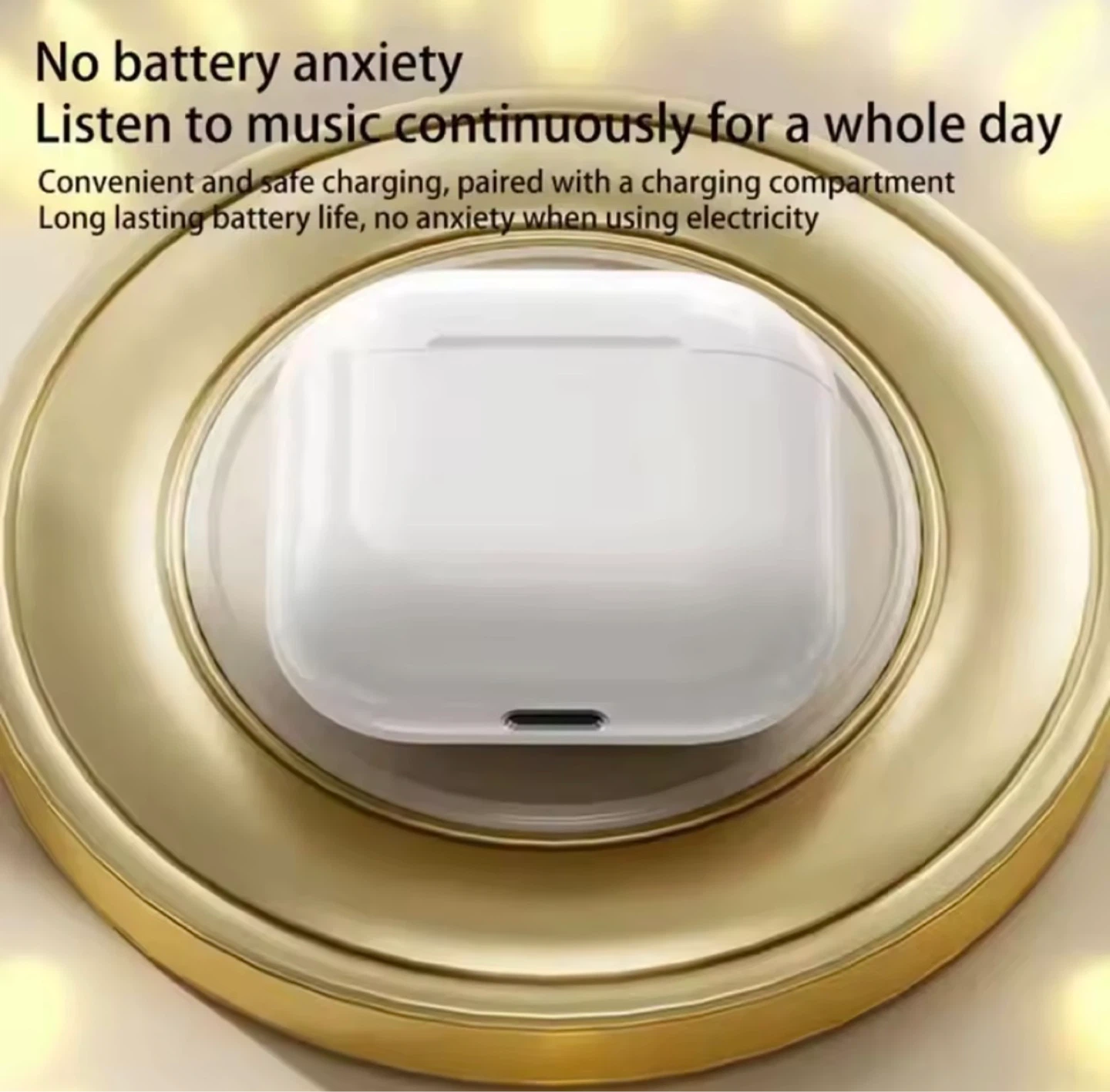 White Wireless Earbuds with Charging Case - photo 3