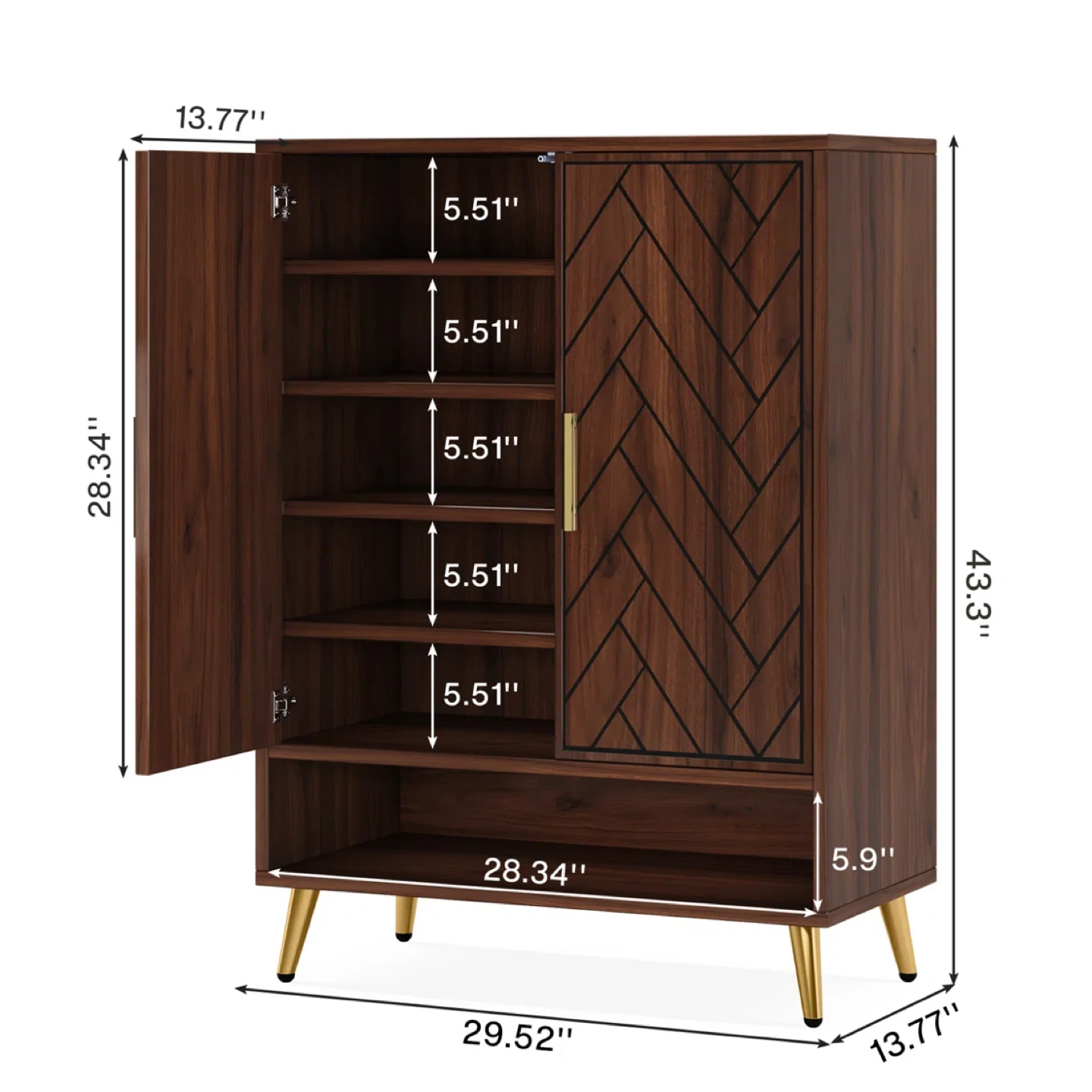24 Pair Shoe Storage Cabinet - photo 3