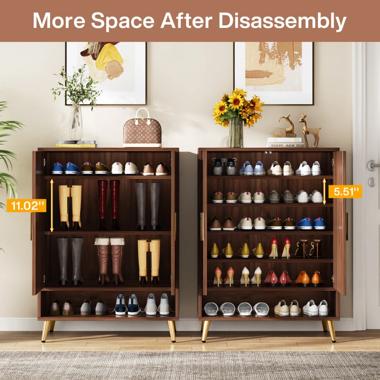 24 Pair Shoe Storage Cabinet - photo 4