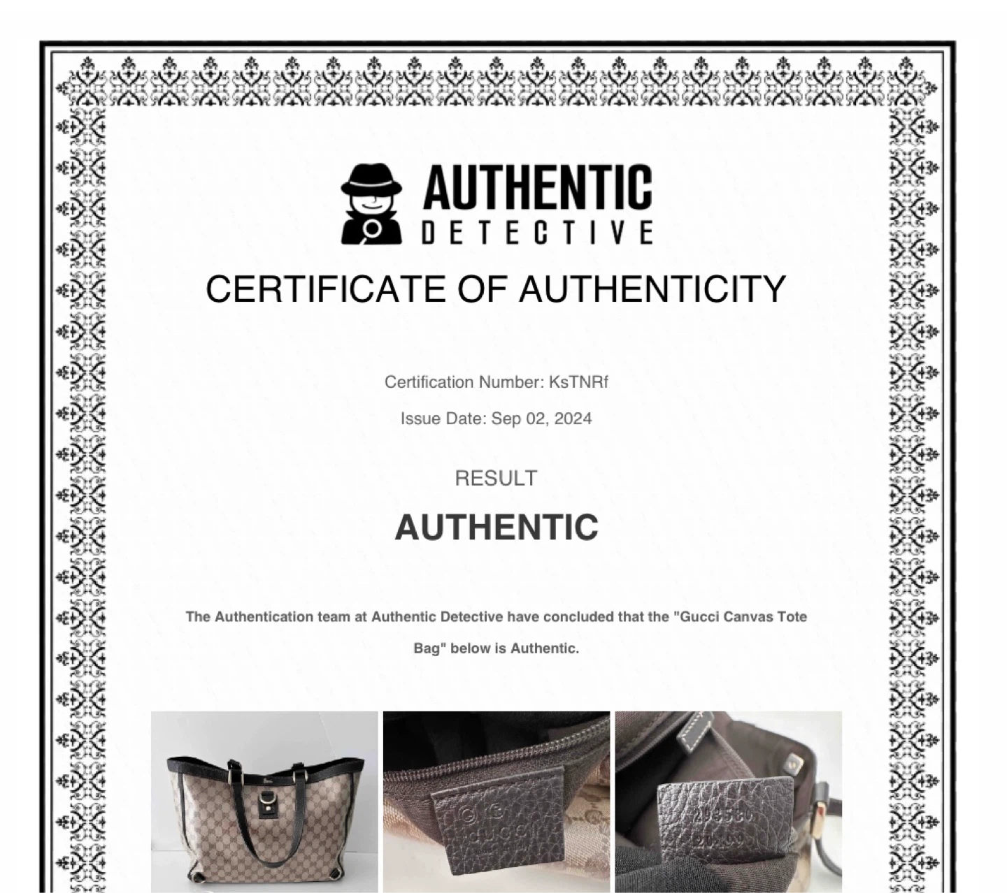 💯 Authentic Gucci Crystal Tote Bag - photo 4