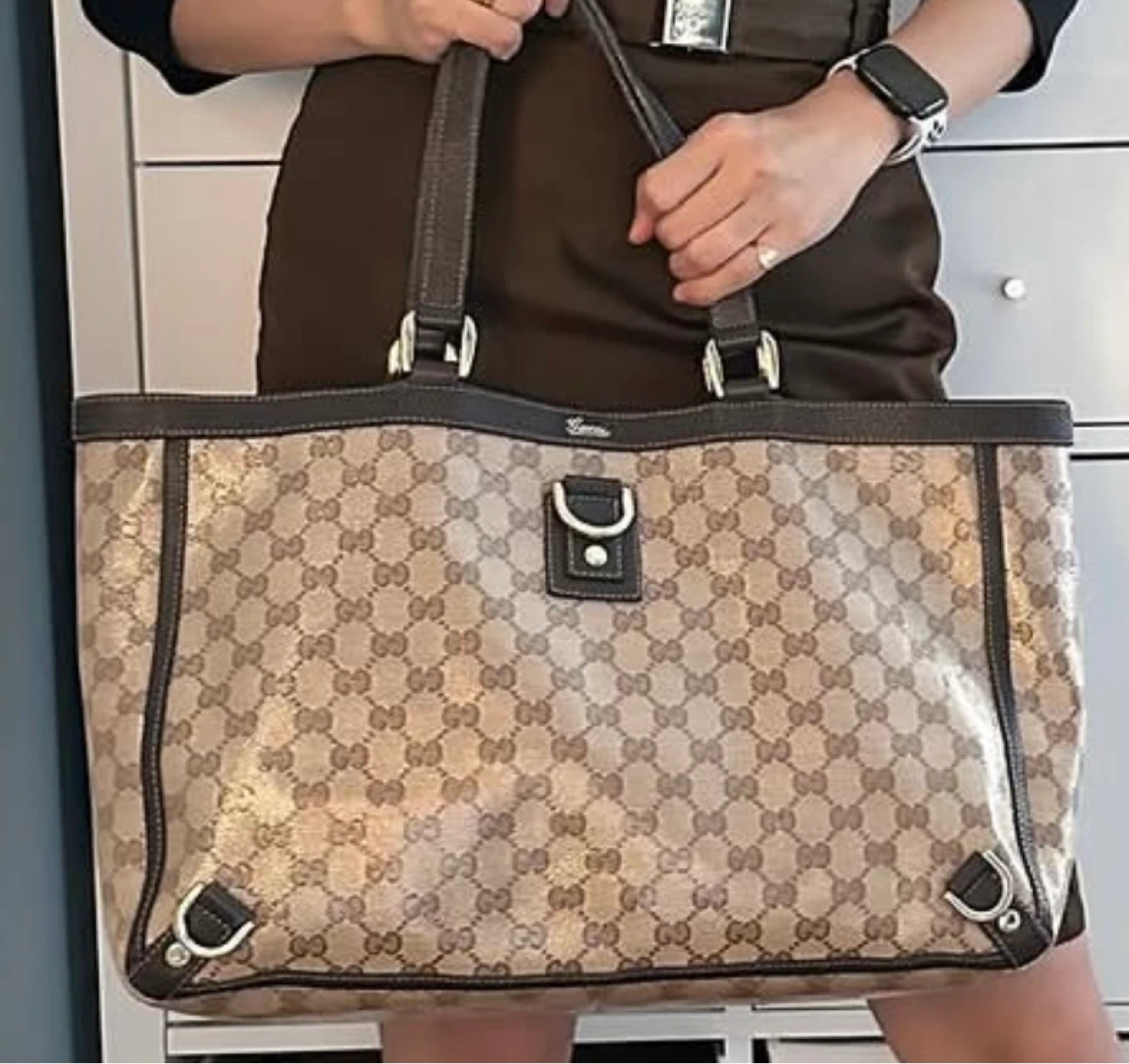 💯 Authentic Gucci Crystal Tote Bag - photo 2