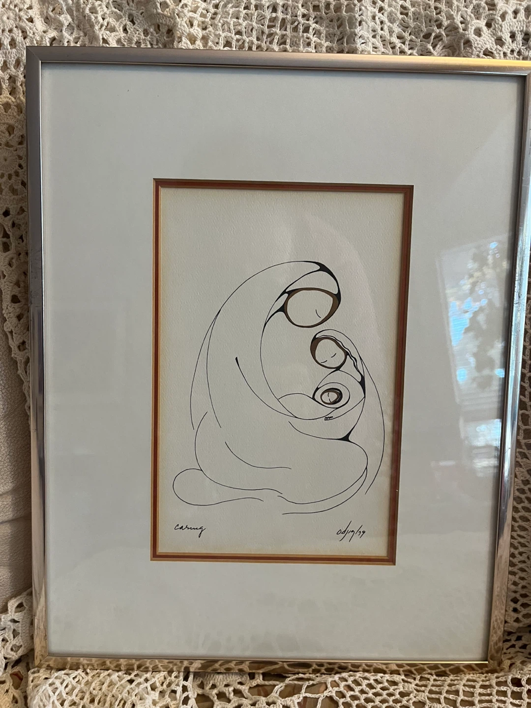 Art- Daphne Odjig  Indigenous  Art, family theme, 3 print set - photo 2