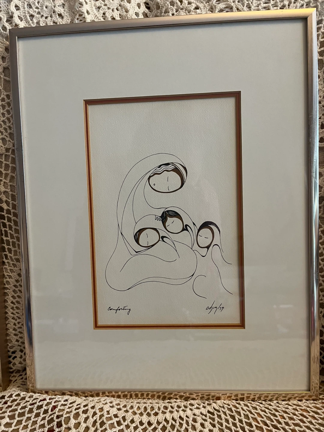 Art- Daphne Odjig  Indigenous  Art, family theme, 3 print set - photo 3