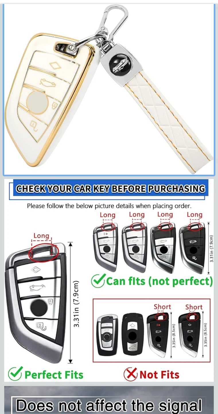 Car Key Case Fob Cover for BMW
