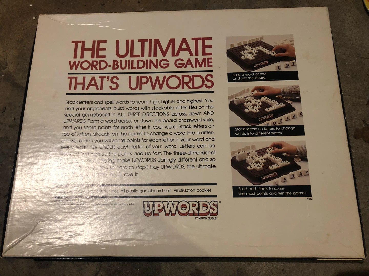 Milton Bradley Upwords A 3-Dimensional Word Game - photo 3
