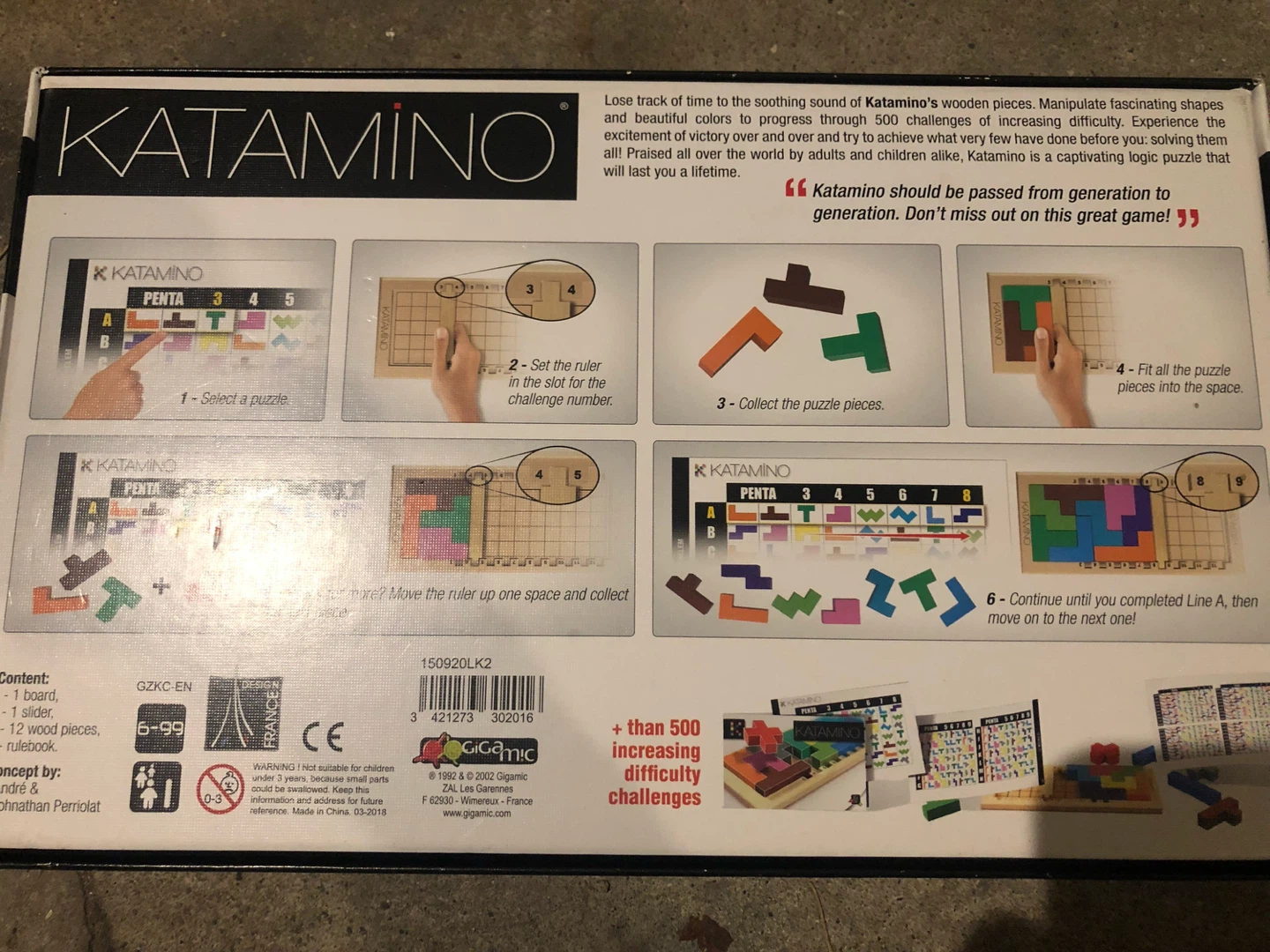 Gigamic Katamino Wooden Puzzle Game - photo 2