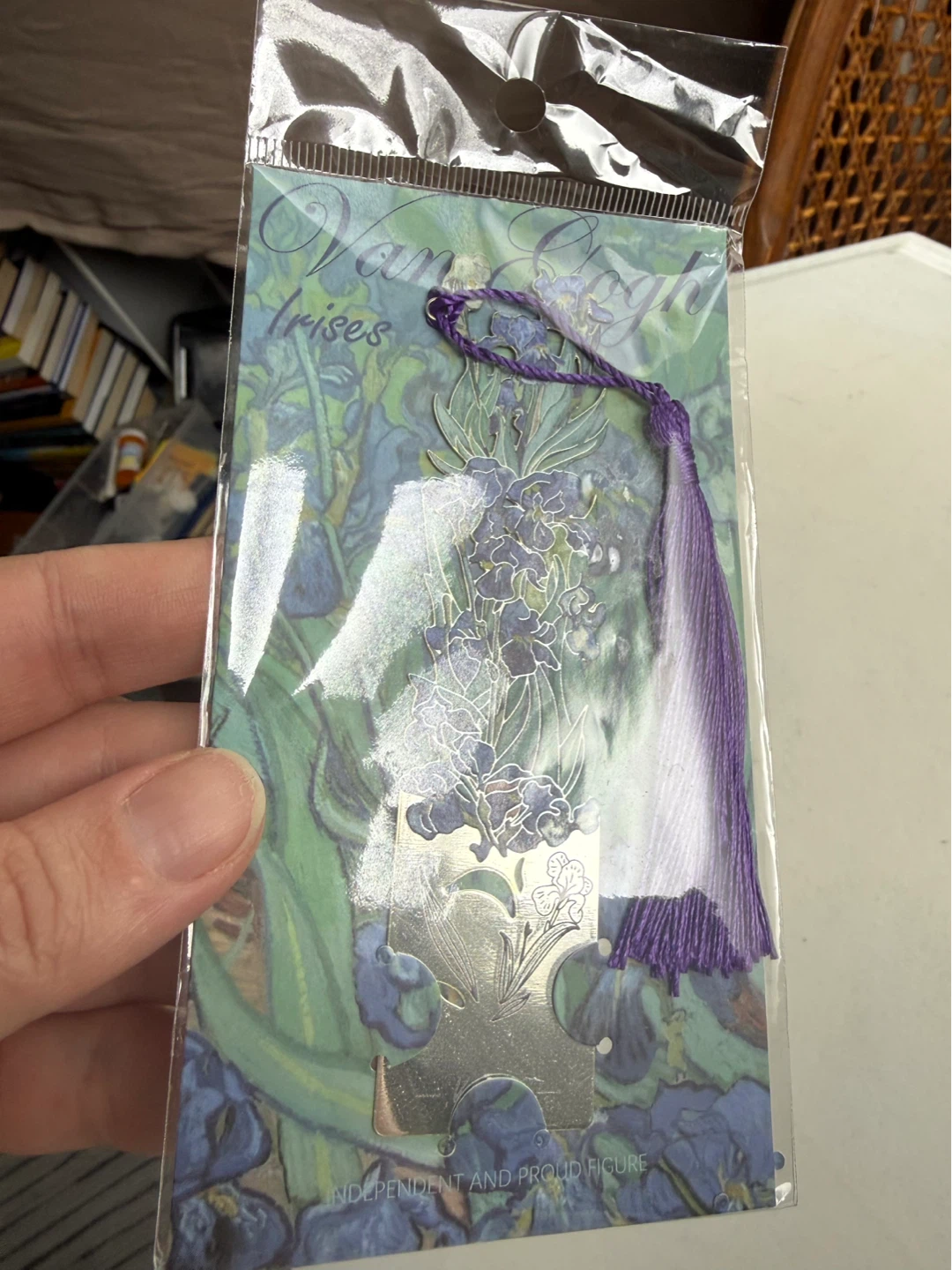 BNIB metal irises bookmark - photo 2